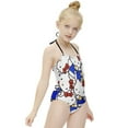 thumbnail image 3 of Hello Kitty Girls One Piece Swimsuits Hawaiian Summer Swimwear Beach Bathing Suit Outfits, 3 of 7
