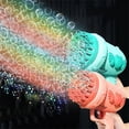 thumbnail image 4 of HTHLVMD Light-Up Bubble Blower, Party Bubble Machine, Large Bubble Toy, Automatic Bubble Device, 44-Hole Bubble Blaster With Lights, High-Output Bubble Maker With Solution and Dipping Tray, Green, 4 of 6