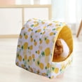 thumbnail image 3 of Reheyre Hamster Nest Large Space Keep Warm Pet Bed Winter Small Animal Cushion Nest Pet Supplies, 3 of 8