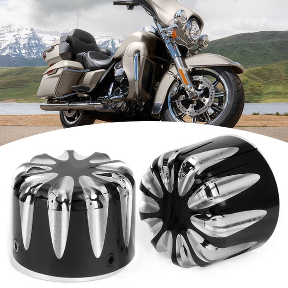 Tapa de eje giratorio, par de tapas de tuerca de eje CNC para motocicleta, diseño revolucionario