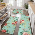 thumbnail image 2 of Pioneer Flower Floral Print Pattern Kitchen Rugs Sets Of 3,Kitchen Runner Rugs Non Skid Washable,Decorative Kitchen Floor Mats for Kitchen,Sink,Laundry,17"x30"+ 17"x47" + 17"x59", 2 of 6