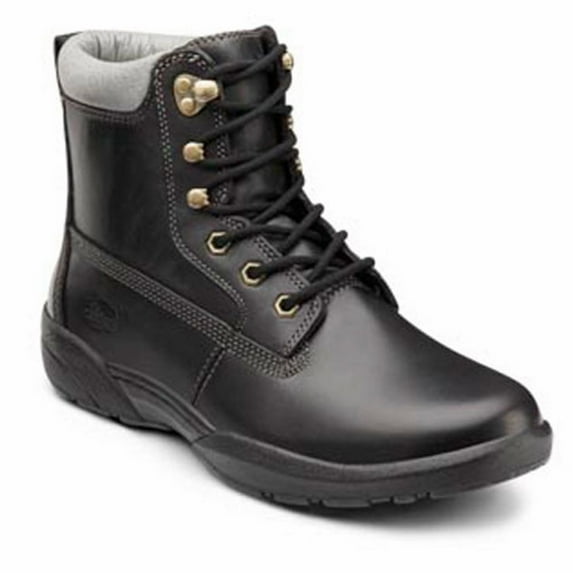 Dr. Comfort Boss Men's Work Boot: 7 Wide (E/2E) Black Lace