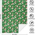 thumbnail image 4 of Christmas Throw Blanket, Holiday Christmas Snowman Fleece Blanket for Bedding Couch and Sofa, Super Soft Warm and Cozy Green Plush Blanket for Winter Home Decor Gifts 40x50 inch, 4 of 6