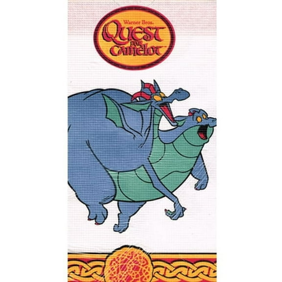 Various Vintage 1998 Paper Tablecloth, Camelot Theme