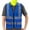 Blue Mesh, variant on A-SAFETY 21 colors High Visibility Reflective Work Safety Vest（XS-8XL)Pink Mesh XL