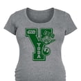 thumbnail image 3 of Star Wars - Yoda Letterman - Maternity Scoop Neck Tee, 3 of 5