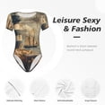 thumbnail image 4 of Fotbe Vintage Nautical Lighthouse Body de Mujer con Cuello Redondo y Mangas Cortas, Sin Mangas Ajustado, Suave, Cómodo y Básico-X-Large, 4 of 7