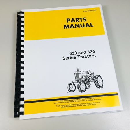 Parts Manual For John Deere 620 630 Tractor Catalog Assembly Exploded Views