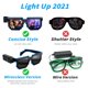 thumbnail image 5 of Gafas De Sol Led Inalámbricas Con Luz Neón Para Fiestas Rave, Gafas Dj Luminosas Con 4 Modos, 5 of 7