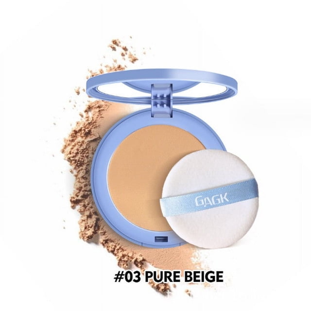 BAODANFU Finish Pressed Powder Long Lasting Makeup Base Smooth Coverage Lightweight Compact For All Skin Types Beauty Makeup
