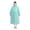 Mint Green, variant on EVA Waterproof Raincoat Lightweight Foldable for Outdoor Travel Hiking Camping Mountaineering Rain Protection 47.20 in(White)
