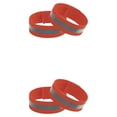 thumbnail image 4 of Yuarrent 2X Bandas reflectantes Brazo Cinturón Brazalete Led Muñequera elástica Cinta reflectora Alta visibilidad para caminar Bicicletas Naranja Rojo/4CM 2Conjunto, 4 of 6