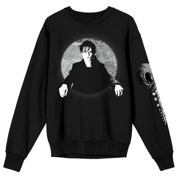 The Sandman Dream Character Art Crew Neck Long Sleeve Women's Black Sweatshirt-XL