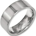 thumbnail image 5 of Titanium Polished 8mm Flat Band (Size 11.5) Made In China tb3-11.5, 5 of 5