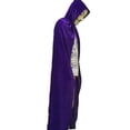 thumbnail image 4 of Unisex Cloak Long Velvet Cape Cosplay Costumes Black 66 inch, 4 of 5