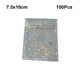 thumbnail image 5 of Bolsas de Papel de aluminio Inteprter 100 piezas con cierre hermético brillantes con estrellas 7,5 x 10 cm, 5 of 6