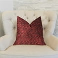 thumbnail image 2 of Plutus 18" x 18" Hibiscus Luxury Throw Pillow in Burgundy Red, 2 of 3