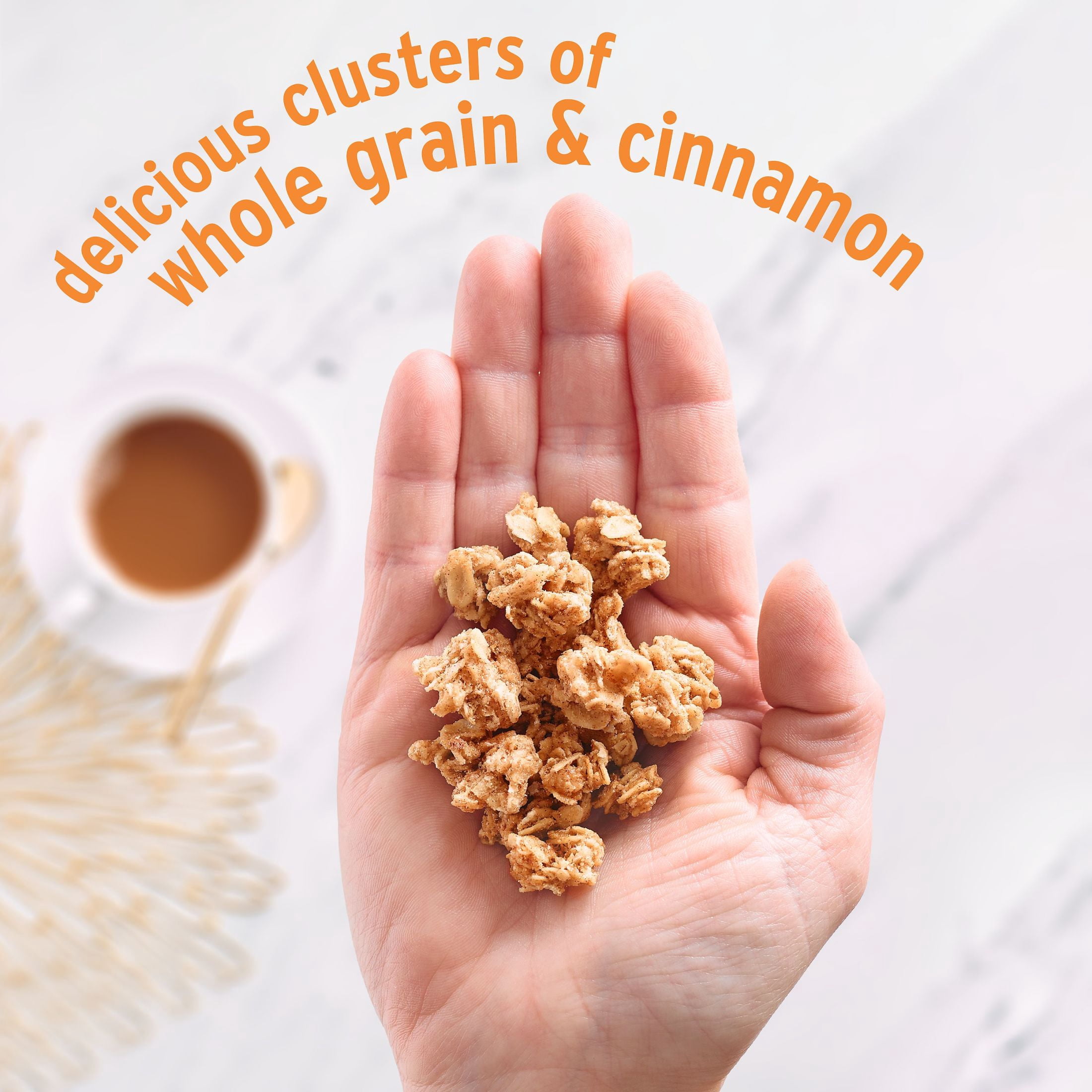 Kellogg's Extra Granola Cereal, Fiber Cereal, Family Breakfast, Cinnamon, 20.6oz Box (1 Box)