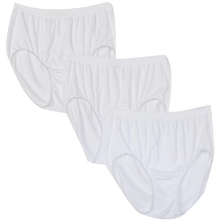 

Bali Women s Plus Size 3-Pack Solid Microfiber Full Brief Panty Mx3-3 White 11