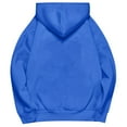 thumbnail image 4 of Razzly Women's Solid Color Drop Shoulder Hoodie With Pockets Comfortable And Stylish Sweatshirt Top Thick Sweatshirts Women Front Zip Hoodie Women Zip up Hoodie Women Yoga Hoodie Pullover(Blue,3XL), 4 of 5