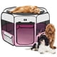 thumbnail image 1 of Corralito portátil X-ZONE PET para perro, gato y conejo, color rosa, 1 of 6