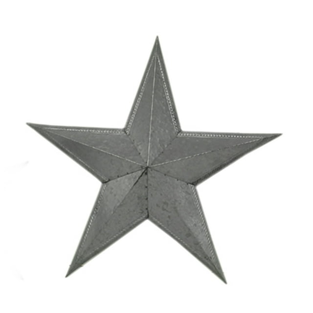 18 Inch Galvanized Metal Star Rustic Wall Art Indoor/Outdoor Decorative Hanging Western Home Decor