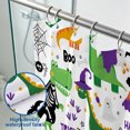 thumbnail image 3 of Halloween Shower Curtain, Cute Dinosaurs Polyester Fabric Bathroom Decor Curtain, Machine Washable Waterproof, Halloween Holiday Gift for Women Men, 72 x 72 Inches, 3 of 7