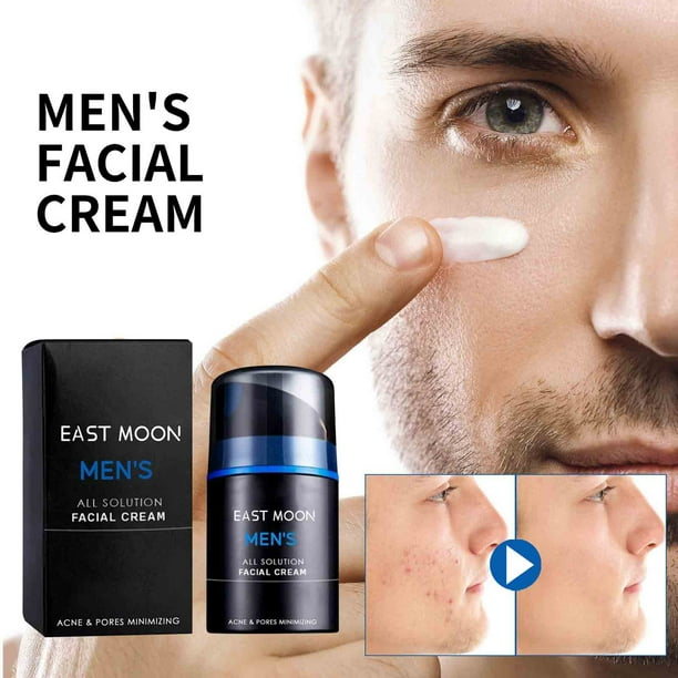 Fiudx Crema Facial para Hombre, Hidratante Control de Grasa, Crema Reafirmante con Extracto de Caracol, Crema de Día, Solución para Piel Grasa, 50 Ml, Tamaño Ideal para Viaje.