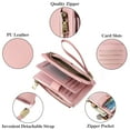 thumbnail image 6 of (2 pack) SENDEFN RFID Blocking Protection Women's Bifold Wallet, Pink, 6 of 9