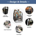 thumbnail image 6 of Iauyy Clear Backpack Heavy Duty PVC Transparent Backpack for College Workplace, Vintage Digger, 6 of 8