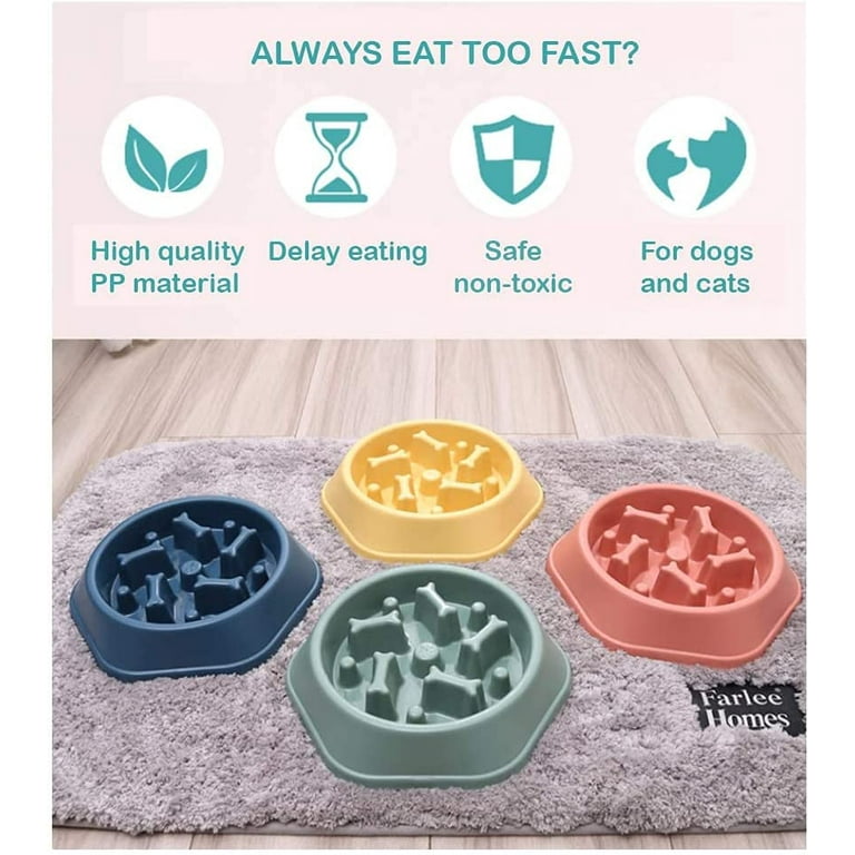 1pc Slow Feeder Dog Feeder Bowl, Three-layer Plastic Rotating Dog Puzzle  Food Bowl Dog Lick Plate For Slow Eating And Boredom Relief