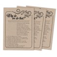 thumbnail image 1 of Inkdotpot 50-PackFill In Style KraftWhy Do We Do That Bridal Wedding ShowerGameBachelorette Party ActivityGameCards, 1 of 1
