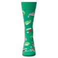 thumbnail image 4 of MeMoi Men's Santa Hats Christmas Crew Socks - Mens - Male, 10-13, Green, 4 of 6
