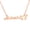 Rose gold, variant on Custom Stainless Steel Pendant Necklace Personalized Name Necklaces Choker Jewelry Necklaces for Women