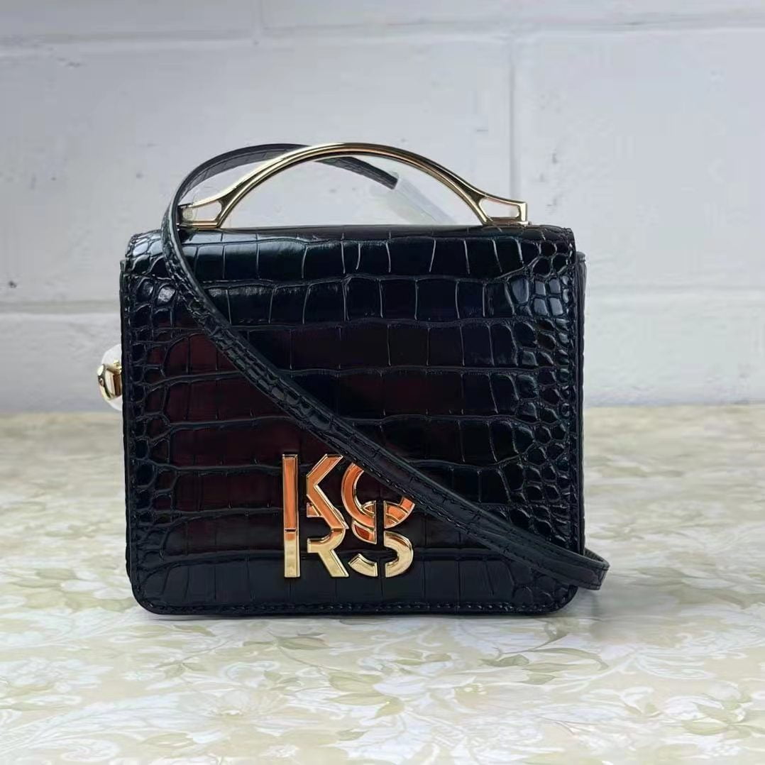 Michael Kors 35T1GKSF5E Small Crocodile Embossed Convertible Crossbody