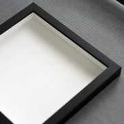 16x20 Black Shadow Box Frames - Black Shadow Box Frame with a Display Depth of 3/4 - Shadowbox