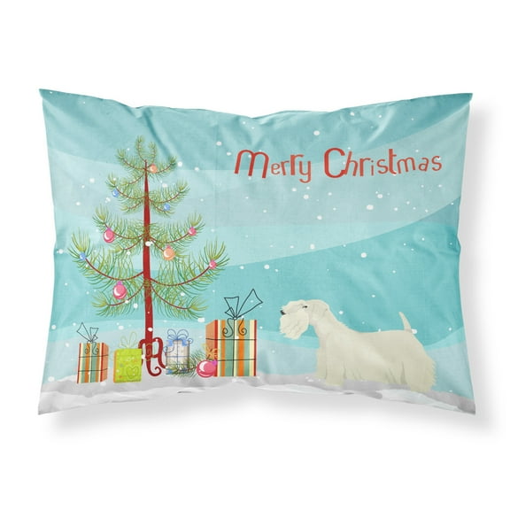 Sealyham Terrier Christmas Tree Fabric Standard Pillowcase