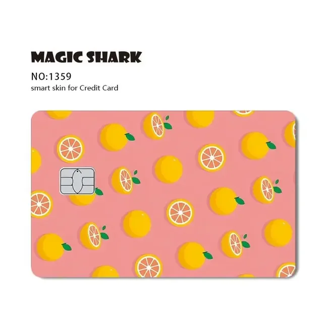 1pc Watemelon Gold Coin Hunter Anime Cartoon Smile Matte Front Cover Sticker Film Skin for Metro Debit Credit Card