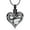 B/White, variant on Personalize I Love You Forever and Ever Print Love Infinity Stone Heart Urn Pendant Cremation Jewelry For Ashes Keepsake Memory Necklace For Ashes Of Loved One Beautiful Elegant Memorial Jewelry