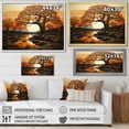 thumbnail image 4 of Designart "Baobab Tree Charm During Sunset" Tree Baobab Floater Framed Canvas Wall Art, 4 of 7