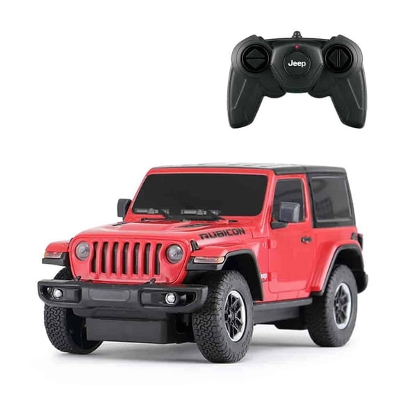 Automóvil Rastar Jeep Wrangler Rubicon Rojo