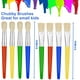 thumbnail image 5 of Pinceles para niños, 8 pinceles grandes, lavables y regordetes, fáciles de limpiar y agarrar, redondos y planos, para preescolar, con cerdas que no se sueltan, para pintura acrílica, lavables., 5 of 6