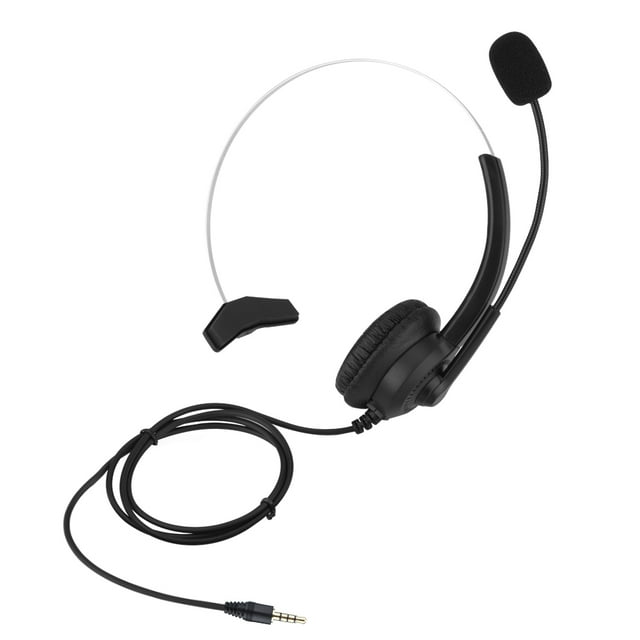 Auriculares con cancelación de ruido para centro de llamadas, cómodos de usar, con conector de 3,5 mm.