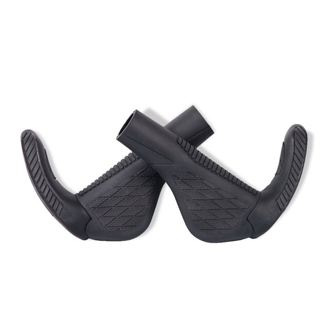 Eigraketly 1 par de empuñaduras de manillar, cubierta ajustable para bicicleta de ciclismo, barras de equitación ergonómicas para exteriores, Ciclismo Negro