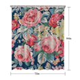 thumbnail image 5 of Pioneer Flower Floral Print Pattern Shower Curtain 72"x84" ,Bathroom Decorative Shower Curtains Set with 12 Hooks,Modern Waterproof Washable Shower Curtain, 5 of 6