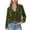 Army Green, variant on Spring Tops for Women Womens Blouses 3/4 Sleeve Solid Color Top Retro Gold Velvet Long Sleeve Top Long Sleeve V-Neck Top/shirt