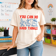 thumbnail image 6 of Godmerch You Can Do Hard Things Teacher Shirt for Women Back to School Motivational Graphic Tee Gift, 6 of 8