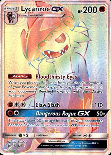secret rare pokemon cards sun and moon Solgaleo Lunala GX 254/236 Cosmic Eclipse Secret Rare Pokemon Card Nea