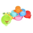 thumbnail image 1 of Infant 7pcs Baby Stacking Bath Cups Multi Colored Caterpillar Sorting Building Stack Cups Early Educational Toys, 1 of 7