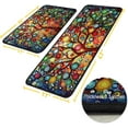 thumbnail image 3 of Kitchen Mat Tree Kitchen Mats for Floor 2 Piece, Colorful Rug Anti Fatigue Floor Mat for Kitchen, Kitchen Floor Mat for in Front of Sink and Kitchen Matt for Standing for Kitchen Decor 17"X30"+17"X47", 3 of 6